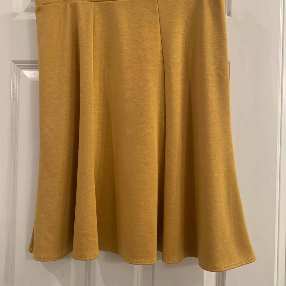 Sunny Leigh Mustard Yellow Color Skirt